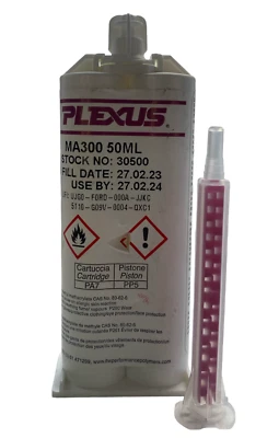 Adhesivo estructural de metacrilato Plexus MA300 en cartucho 50 ml IVA INCL. - Imagen 1 de 2