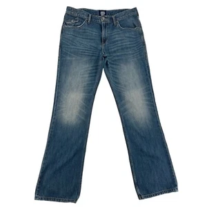 Rock Republic Jeans  Blue Straight Leg Stretch Flap Pockets Preppy Mens 36x34 - Picture 1 of 11