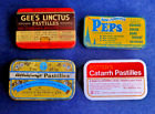 Vintage Tins - PEPS, Gee's, Allenbury's, Potter's