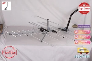 UHF VHF FM Yagi TV Antenna Outdoor 300 Mile for Free HD Digital Channels - Picture 1 of 24
