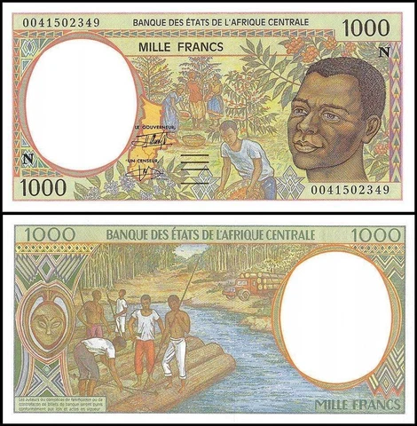 Central African States - Equatorial Guinea 1000 Francs, 2000, P-502Ng, UNC Cover