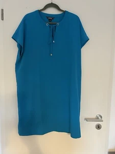 Lands' End Women's Short Sleeve Woven Slit Neck Tee Dress - Bild 1 von 3