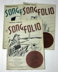 Lote 3 libros de canciones folio de canciones del ejército de las Fuerzas Armadas villancicos de Navidad - Imagen 1 de 5