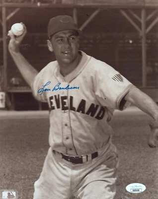 Lou Boudreau HOF Signed 8x10 Baseball Photo with JSA COA - Image 1 of 2