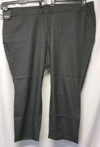 NWT Woman Plus VERA WANG Skinny Ankle PANTS Size 4X Black Pull On Elastic $48 - Picture 1 of 6
