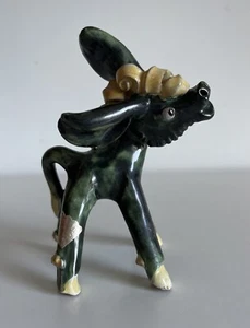 RARA STATUA CERAMICA ASINELLO LEOPOLD ANZENGRUBER KERAMIK WIEN ANNO 1949 VIETRI - Foto 1 di 13