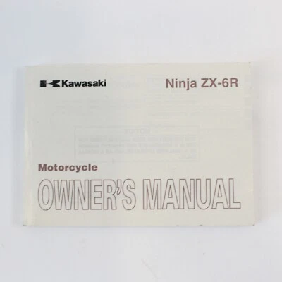 Genuine 2008 Kawasaki Ninja ZX-6R / ZX600R9 / English Owners Manual 999861449 - Image 1 of 4