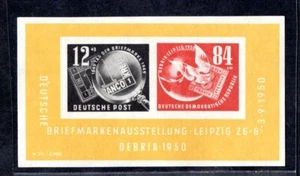 GERMANY DDR 1950 BERLIN SOUVENIR SHEET SCOTT #B21a MINT NEVER HINGED - Picture 1 of 2