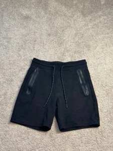 Men's Drawstring Fleeced Zipper Pocket Cotton Poly Blend Active Casual Shorts - Picture 1 of 3