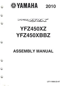 Genuine Yamaha Dealer Factory Assembly Manual 2010 YFZ450X/YFZ 450X - Picture 1 of 2