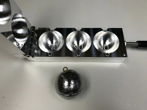 Saltwater Cannonball Sinker mold 40oz 3 cavity Production CNC Aluminum Fishing - Picture 1 of 3