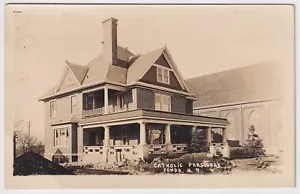 RPPC CATHOLIC PARSONAGE FONDA IOWA 1914 - Picture 1 of 2