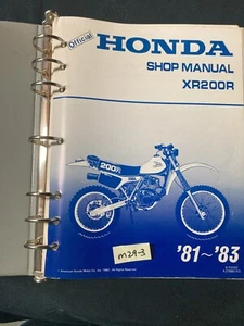 OEM HONDA 1981 - 1983 XR200R SERVICE MANUAL - Foto 1 di 1