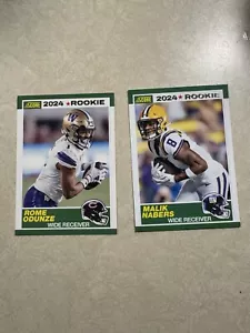 2024 Score Football Rome Odunze and Malik Nabers 35th Anniversary Rookie Cards - Bild 1 von 2