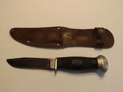 Cuchillo de hoja fija vintage Remington RH 28 con funda Foto 1 de 4