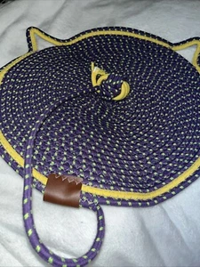 Scratching Pads for Indoor Cats, Cat Scratching Purple and Yellow Rope - Picture 1 of 2
