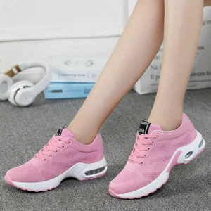 Women's Air Cushion Running Shoes Comfortable Casual Walking Tennis Sneakers Gym - Picture 1 of 6