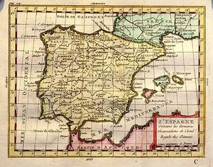 Antique map, Buffier, L'Espagne - Picture 1 of 1