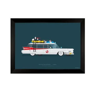 Impresión de ilustraciones de Cazafantasmas arte de pared Fred Birchal enmarcado póster imagen regalo - Imagen 1 de 1