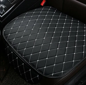 Black Car Interior Accessories Front Protector Cover Seat Pad Cushion Chair Mat - Picture 1 of 15