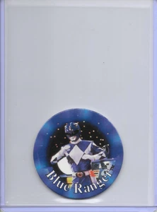 1994 Power Rangers Blue Ranger Power Caps Milk Cap/POG Card #18 In Top Loader - Imagen 1 de 2