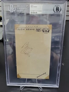 BING CROSBY LEGENDARY SINGER ACTOR SIGNED AUTO NOTE PAD DALLAS THE BAKER BECKETT - Picture 1 of 4