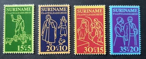1975 SURINAME NETHERLANDS SET EASTER PAASWELDADIGHEID VF MNH - Picture 1 of 1