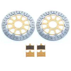 Für Triumph Daytona T595 97-98 Sprint 955i ST 99-04 2x Bremsscheiben Beläge vorne - Bild 1 von 8