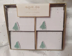 Nuevo en Caja SHEFFIELD HOME Juego de Doce (12) Tarjetas de Lugar Árbol de Navidad VACACIONES - Imagen 1 de 2