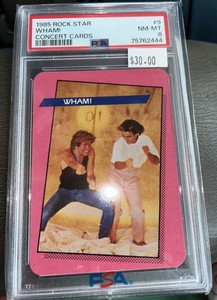 1985 Rock Star Concert Cards WHAM! #9 PSA 8 NM-MT