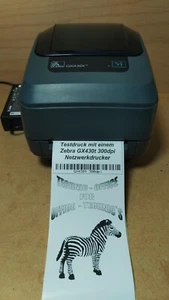 GX43-102421-000 incl. Etikettenspender Zebra Drucker GX430t, 300dpi LAN, USB - Bild 1 von 4