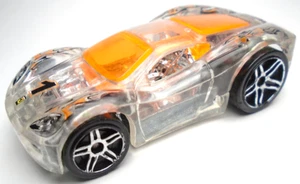 2006 HOT WHEELS X-RAYCERS FERRARI 360 MODENA #1 CLEAR DIECAST 2 3/8" CAR ORANGE - Bild 1 von 6