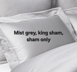 RH Italian Siena 1000-Thread Count Sateen & Velvet King Sham Restoration Hardwar - Picture 1 of 8