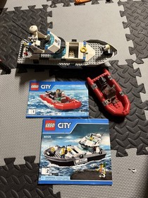 LEGO CITY 60129 Police Patrol Boat (99% Complete) (With Instructions)