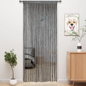39x110 Inch Decorative Door String Curtains Fringe Door Curtains for Doorways - Bild 1 von 8