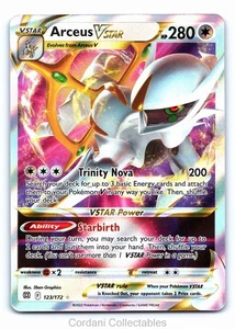Arceus VSTAR 123/172 - Brilliant Stars - Pokemon Card - Near Mint - Picture 1 of 2