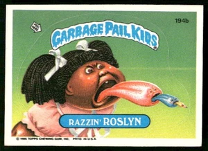 1986 Topps Garbage Pail Kids Series 5 #194b Razzin' Roslyn - Picture 1 of 2