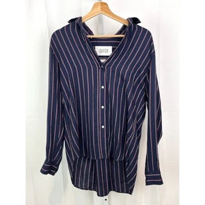 GRAYSON Frank & Eileen Hero Button Up Shirt Long Sleeve Stripe Blue Size 2 US S - Bild 1 von 6