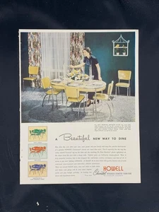 Magazine Ad* - 1948 - Howell Dinettes - St. Charles, IL - Mid Century Modern - Picture 1 of 1