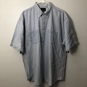 Greg Norman Herren Kurzarm Hemd mit Knopfleiste und Kragen Gr. XL Blau Baumwolle - Bild 1 von 7