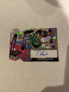 2024 Leaf Pro Set Pure Travis Hunter LFG Crystal Silver Auto Autograph #d 5/10 - Picture 1 of 2