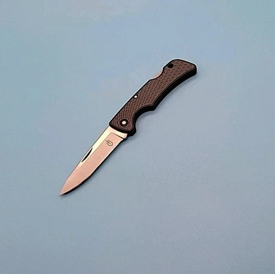 Gerber US 1 Pocket Knife - Lockback - Plain Edge Blade - Rubber Handle - Image 1 of 4
