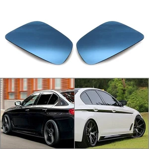 2x Espejo retrovisor coche vidrio azul asférico calefactable BMW Serie 5 G30 G31 2016+ - Imagen 1 de 6