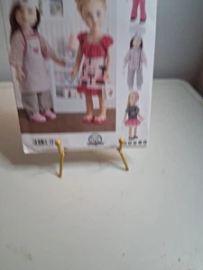 Simplicity 8315 Puppenkleidung: Französische Outfits, Koch, Bäcker, Schürze für 18" Puppe UC - Bild 1 von 2