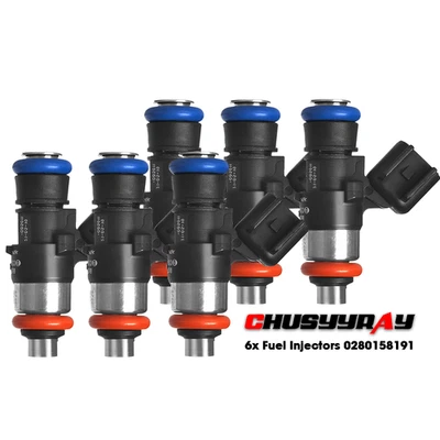 NUEVO 6 PIEZAS Inyector de combustible 0280158091 4 orificios para Lincoln MKX 2007-2011 3,7 L Foto 1 de 4