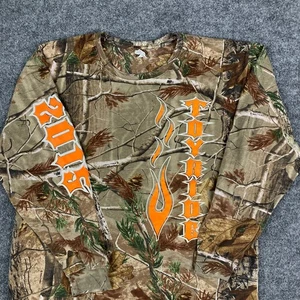 Code Five Shirt Mens Size L Camo Long Sleeve 2015 TOYALOE Flame Graphic - Picture 1 of 9