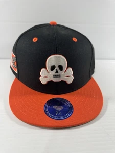 NEW SIOUX CITY GHOSTS EFF DNA EBBETS FIELD BLACK ORANGE FITTED HAT MEN'S 7 1/2 - Picture 1 of 7