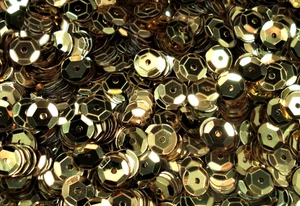 Sequins Metallic 6mm Soft Gold 125g DIY Crafts Sewing Dressmaking Embellishments - Picture 1 of 1