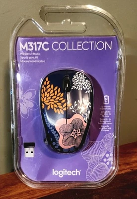 Logitech Mouse M317 Forest Floral T16-61 - Image 1 of 2