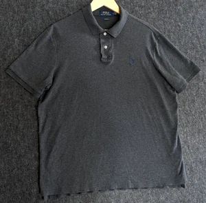 Polo Ralph Lauren Polo Shirt Mens Large Gray Short Sleeve Classic Fit Pony Logo - Picture 1 of 11